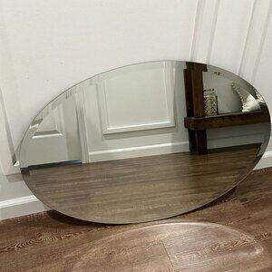 Frameless Oval Bathroom Mirror 24 x 36
